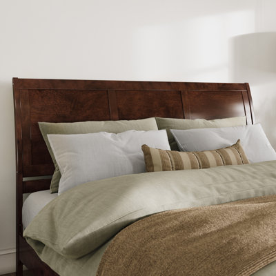 Lampley Solid Wood Sleigh Headboard