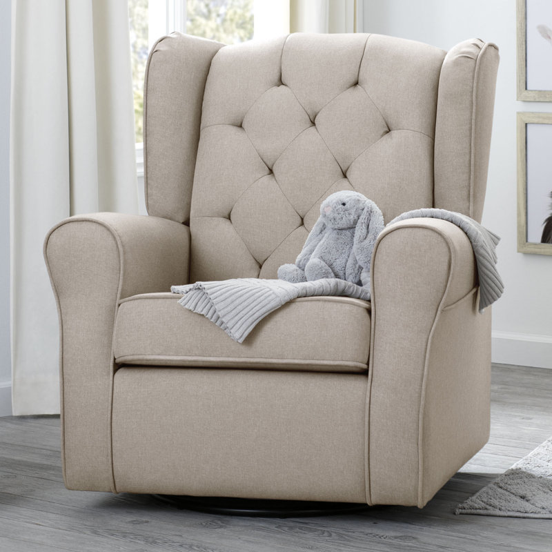 Fauteuil oscillant et oscillant Emma, Beige