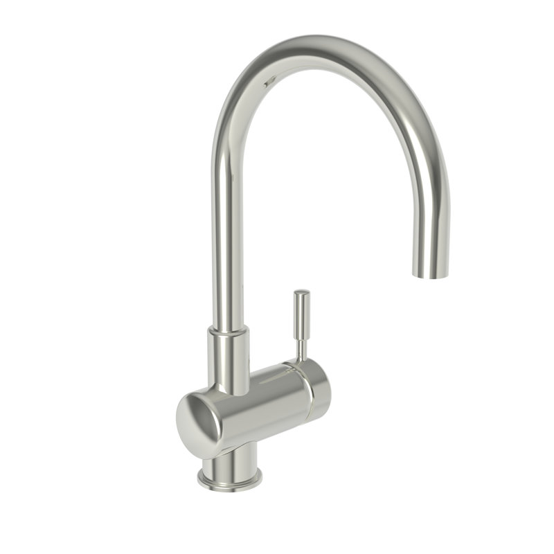 East Linear Single Handle Bar Faucet, Polished Nickel (PVD)