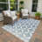 Machine Washable Indoor/Outdoor Lockway ACN2423 Geometric Rug-360322413