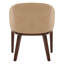 Chaise d'appoint moderne en cuir avec pieds en bois -123468839