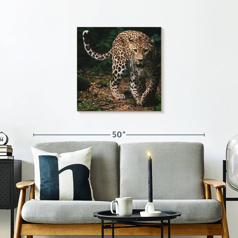 Brampt Wild Persian Leopard, 24" H x 24" W