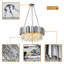 Lustre moderne en cristal K9