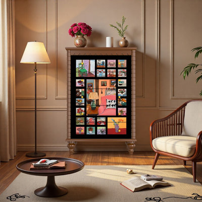 Coffre de rangement compact en bois massif