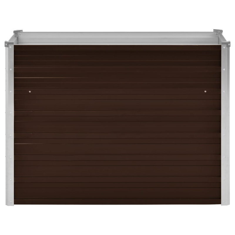 Jardinière en acier galvanisé, Brun, H 30,3 po x l 39,37 po x P 15,75 po