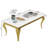 Jennita Faux Marble Top Metal Base Coffee Table-899217419