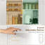 Grand garde-manger blanc de 71 pouces, armoire de rangement avec portes de grange, tiroir et tablettes réglables blanches