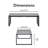 Tommy Hilfiger Hampton Outdoor Coffee Table with Natural Gray Pebbled Glass