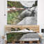 Tapisserie en polyester lake avec arbres en pin avec accessoires suspendus inclus-28489373