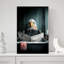Eagle In Bathtube 2 Contemporary Bird Eagle Animal Wall Art Print 1 Piece Wrapped Canvas Wall Art-1066083748