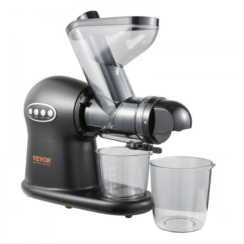 Slow Masticating Juicer, 2-Speed Mode Cold Press Juicer Machine with Reverse Function, Quiet Motor Slow Juicer, Juice Extractor Maker Easy to Clean with Brush, for High Nutrient Fruit Vegetable