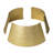 25.75"D Gold Metal Glitter Tree Collar-99071535-99071534