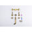 Bathroom Sink Faucet Wall Mounted - Pop-Up Drain, Smooth Water Flow, Bronze, Quality Build Mount Rust-, Straight-121645569