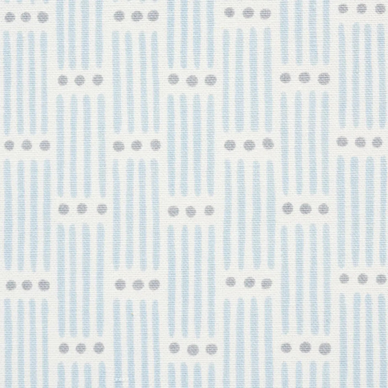 Tissu rayé à pois, Bleu