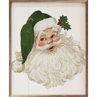 Père Noël chapeau vert