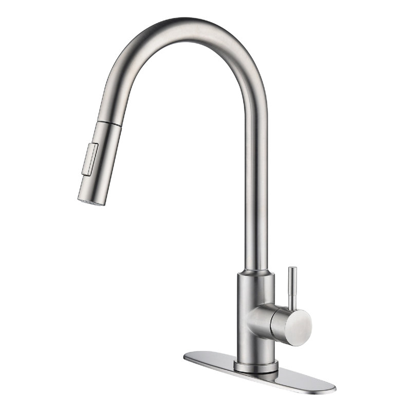 Touch Responsive Kitchen Faucet With Pull Down - Easy Water Control, Brushed Nickel Finish, Stainless Steel Spray Head And Sensor Corrosion Resistance, Consistent Flow Nickel,