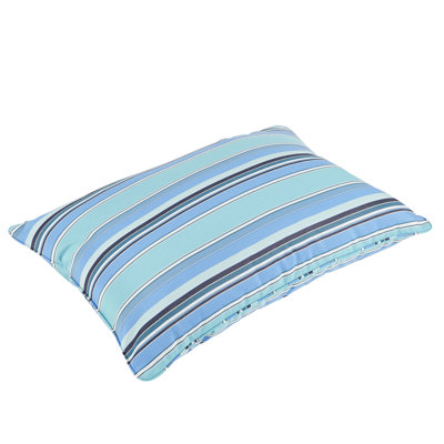 Melbourne Stripe Piped Indoor/Outdoor Sunbrella Floor Pillow