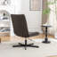 Fauteuil d'appoint pivotant en similicuir Roundhill Furniture Arlena-1353408238