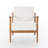 Mid Century Modern Solid Wood Armchair-126018244