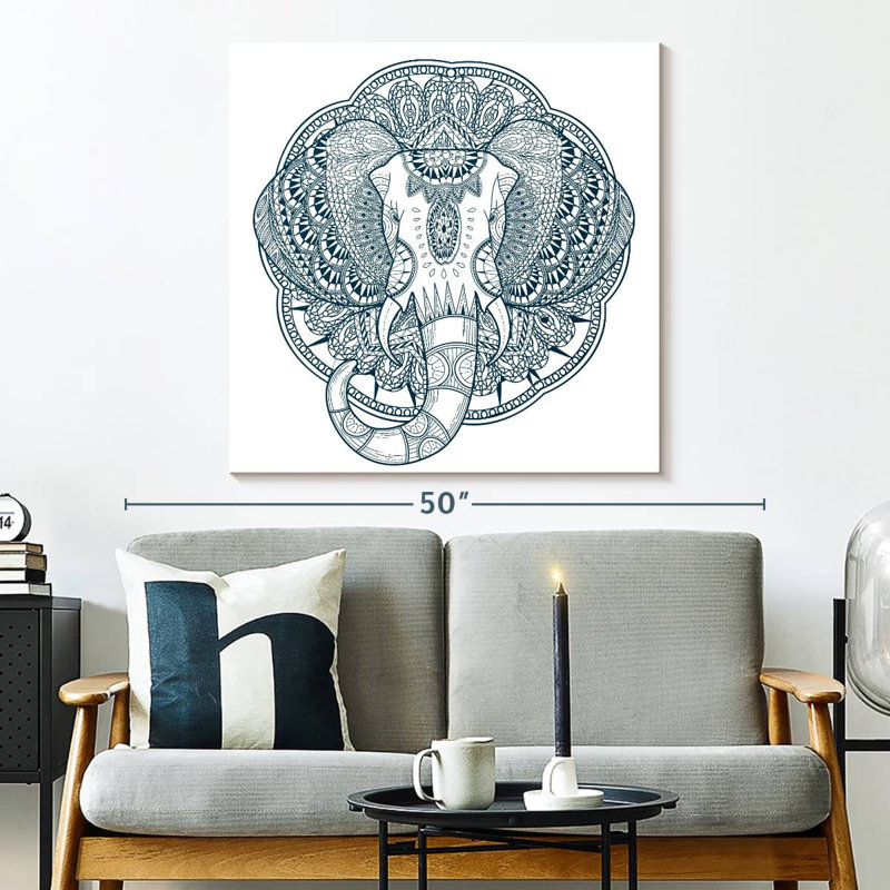 Brampt Graceful Elephant, 33" H x 33" W