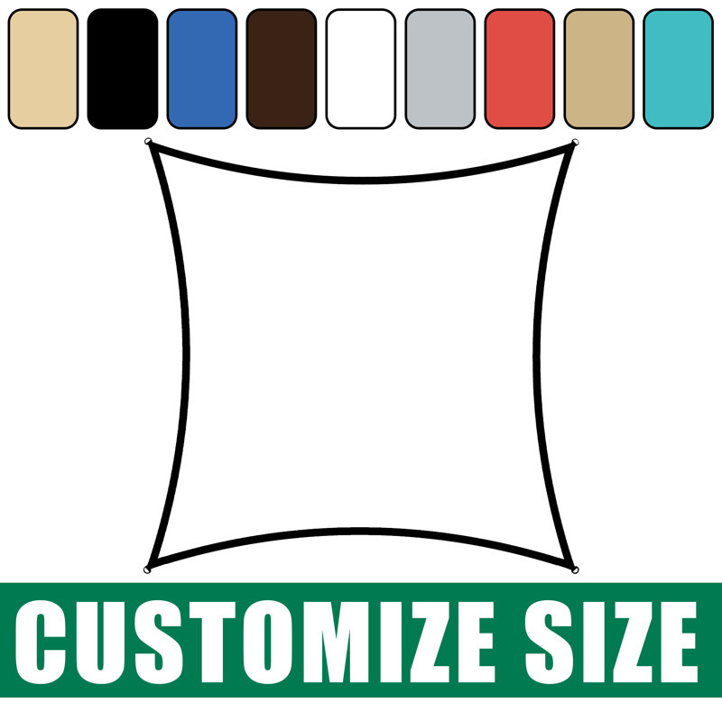 Voile d'ombrage rectangulaire Royal Shade, 14 pi x 14 pi, Brun