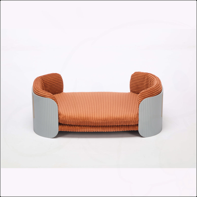 Lit pour animaux de compagnie, H 10,23 po x l 33,46 po x P 20,07 po, Gris / Brun