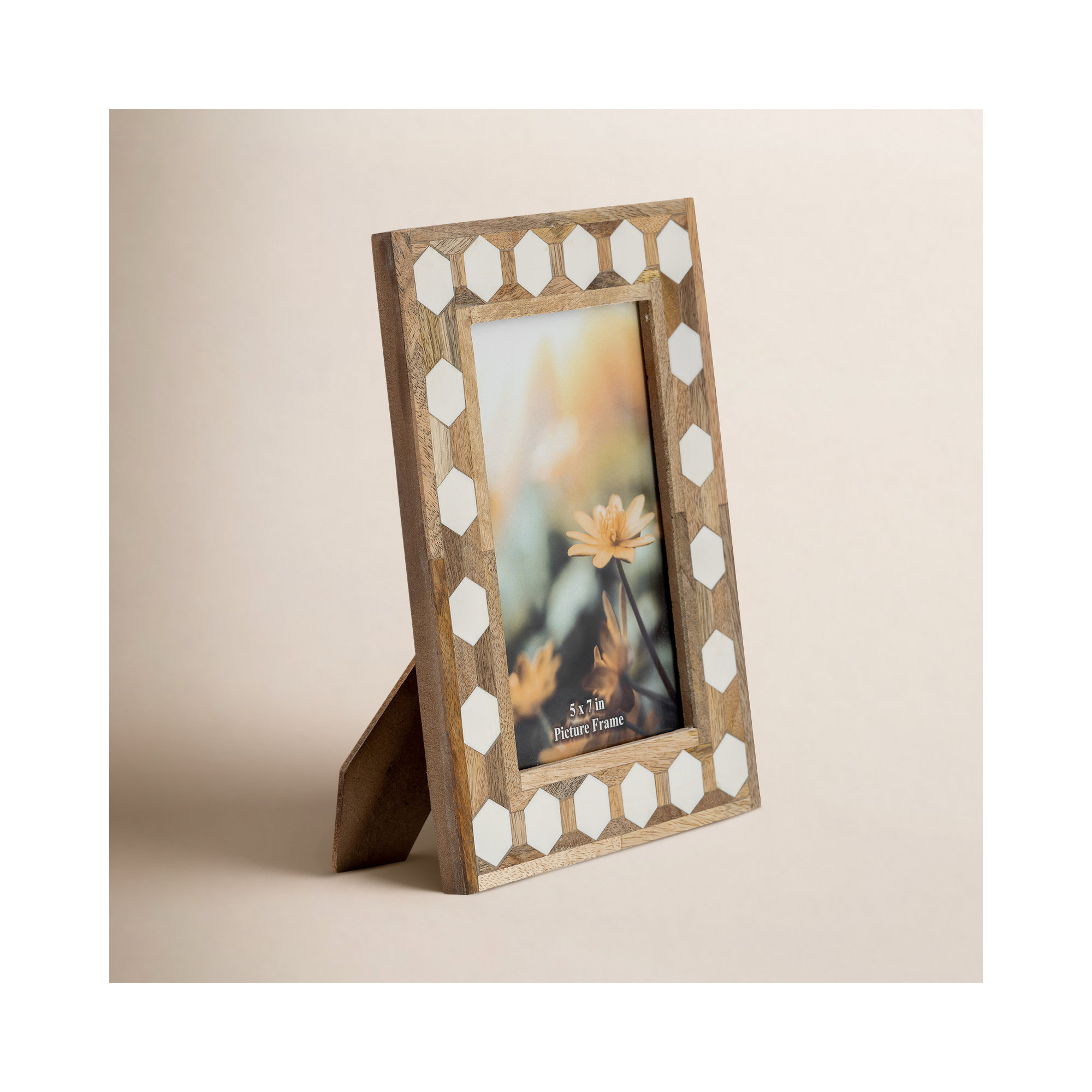 Sagebrook Home Bryher Decorative Photo Frame, 5" x 7"