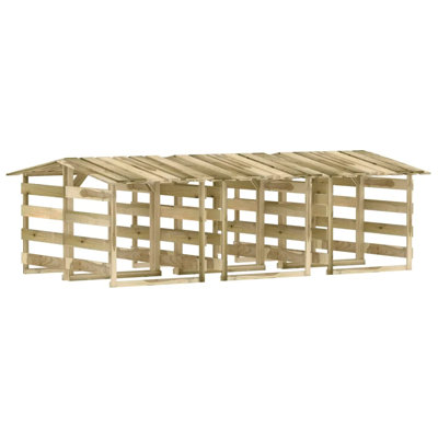 Alpen Home Pergolas With Roofs 6 Pcs 100X90x100 Cm Impregnated Pinewood