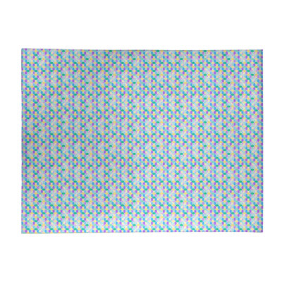 Tapis de zone rose en verre coloré
