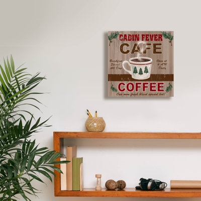"Epic Graffiti" Cabin Fever Cafe "par Fiona Stokes-Gilbert, art mural sur toile, 12 po x 12 po
