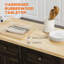 Îlot de cuisine sur roulettes (tabouret non inclus)-997578120