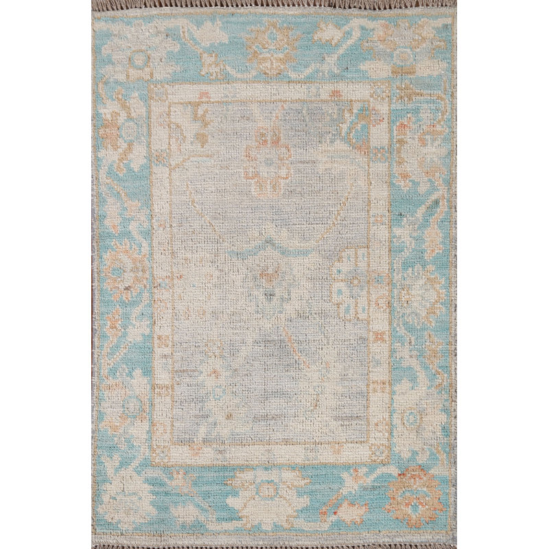 Tapis turc Oushak noué à la main 2 x 3