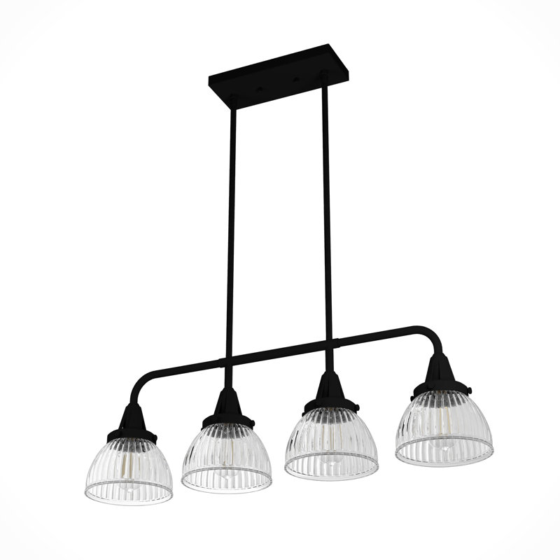 Hunter Cypress Grove Onyx Bengal 4 Light Chandelier Ceiling Light Fixture, Natural Iron