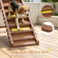Rampe d'escalier brune pliable pour chien-1416320325