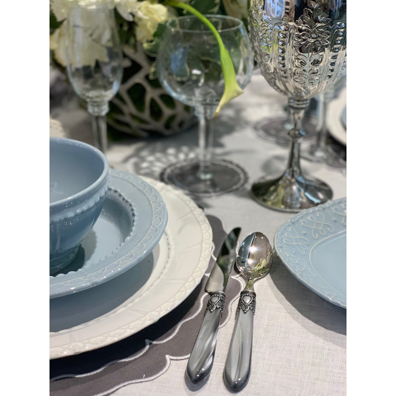 Oxford 5 - Piece Stainless Steel Flatware Set - Service for 1, Tortoise Shell 