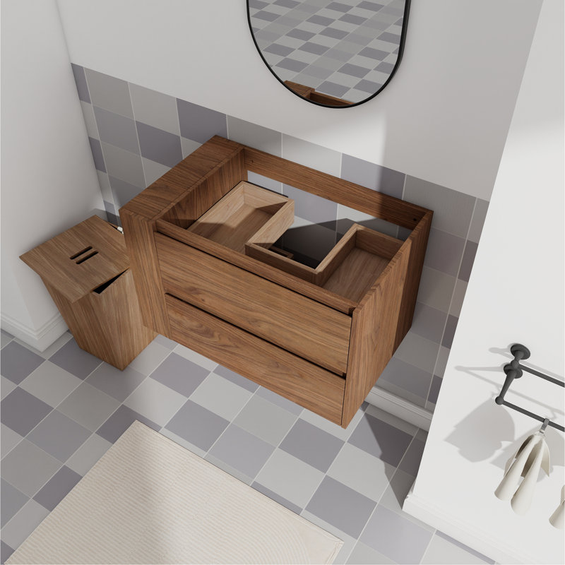 Wall Mounting Bathroom Vanity, Soft Close Drawer (Only Vanity, Without Basin)