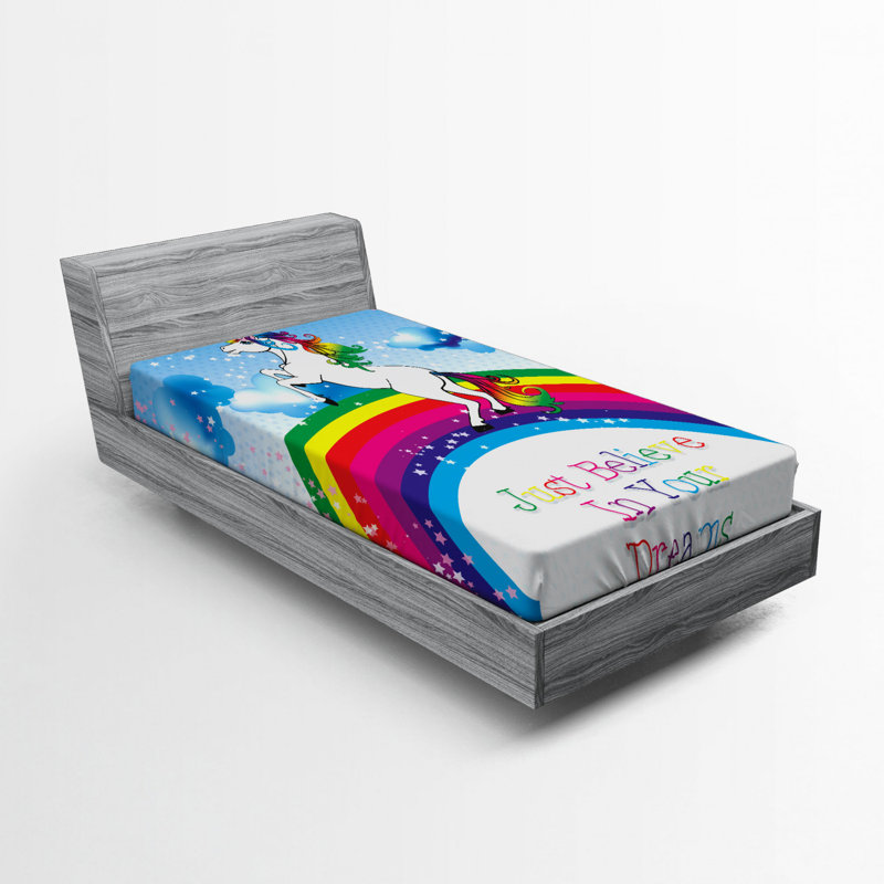 Fantasy Microfiber Fitted Sheet, Twin Fitted Sheet