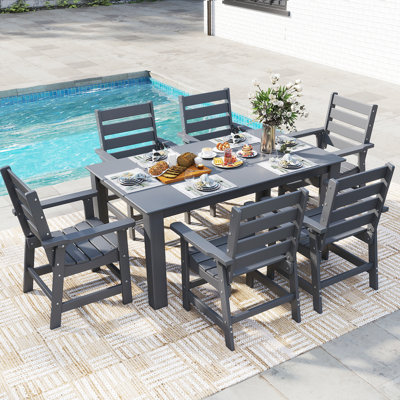 7-Piece Outdoor Dining Set All Weather