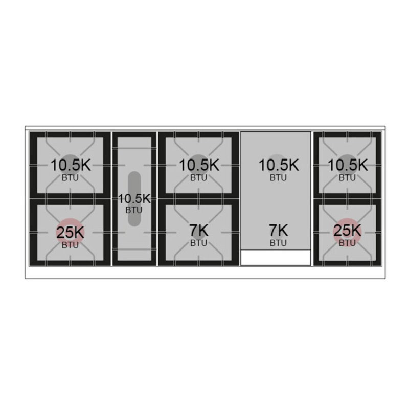 ILVE Nostalgie II Series 60 inch Dual Fuel Range with 9 Sealed Burners, Griddle (Solid Door), Liquid Propane