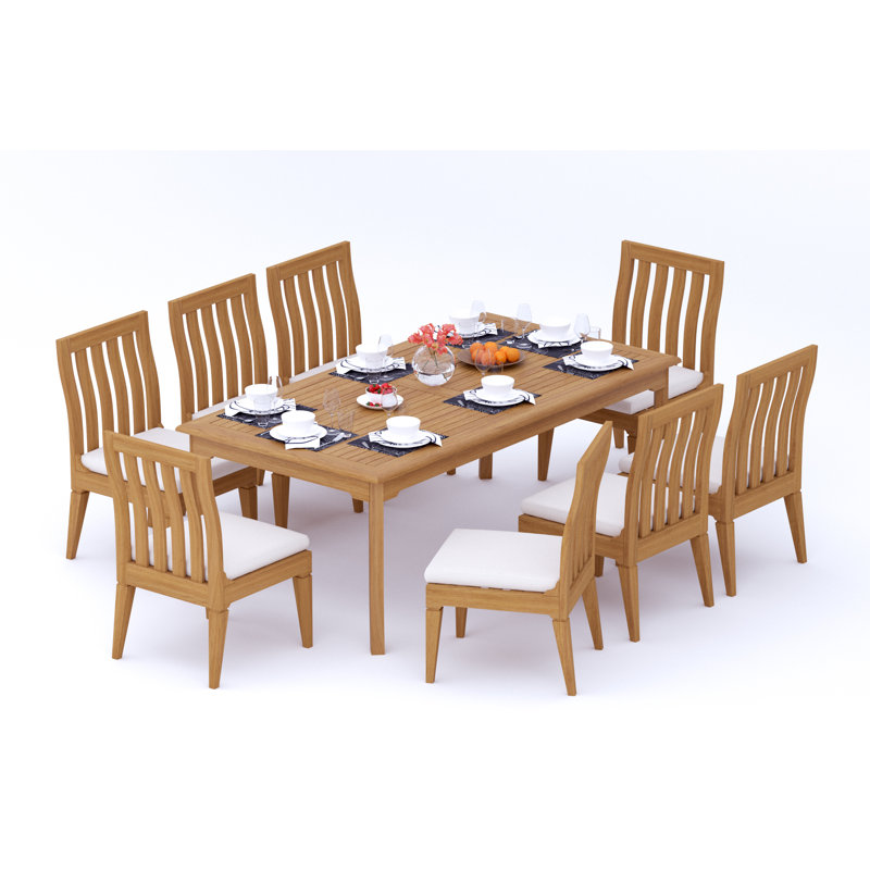 Caranas Outdoor 9 - Piece Teak Dining Set