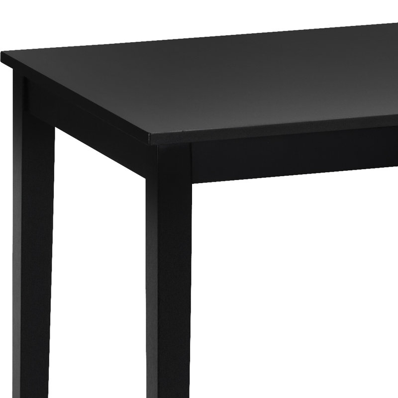 Darielle Dining Table, Satin Black