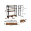 Solid Wood Desk Organiser