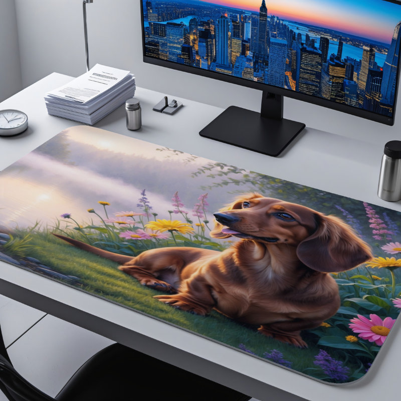 Polyester Desk Pad, 14.4x12.1