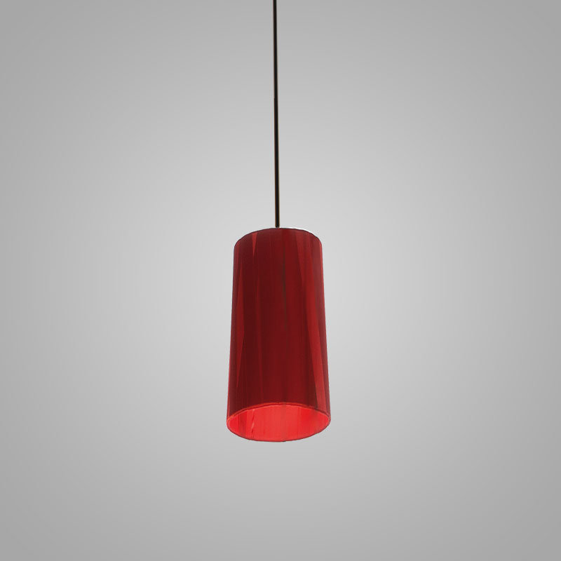 Dress 1 - Light Single Drum Pendant, Red