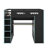 Full Size Wood Loft Bed With Desk,Wardrobe,Ample Storage Space,And RGB LED Light-668867109
