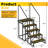5 Steps Rv Steps With 2 Handrails, Non-slip Hot Tub Steps, Mobile Home Stairs With Non-skid Tapes, Outdoor Steps For Spa Pool, Camper, Travel Trailers, Porch