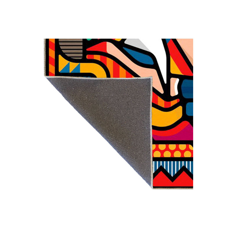 Tapis orange lavable à motifs orange, Tapis de couloir 3 pi 3 po x 6 pi 7 po inclus