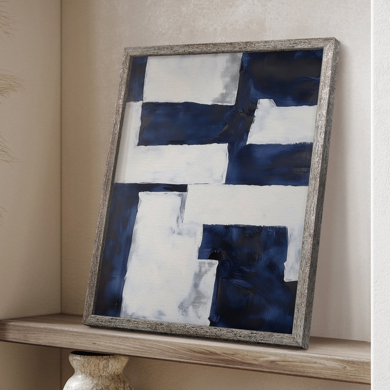 Reproduction encadrée ABSTRACT Series DCCCxxxx - bois massif, H 15 po x l 12 po