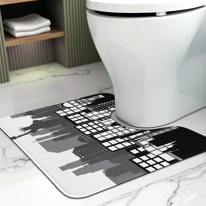 Tapis de salle de bain en U 20 po American White