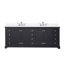 Ensemble de meuble-lavabo double avec plateau en marbre de culture et robinet-110912873